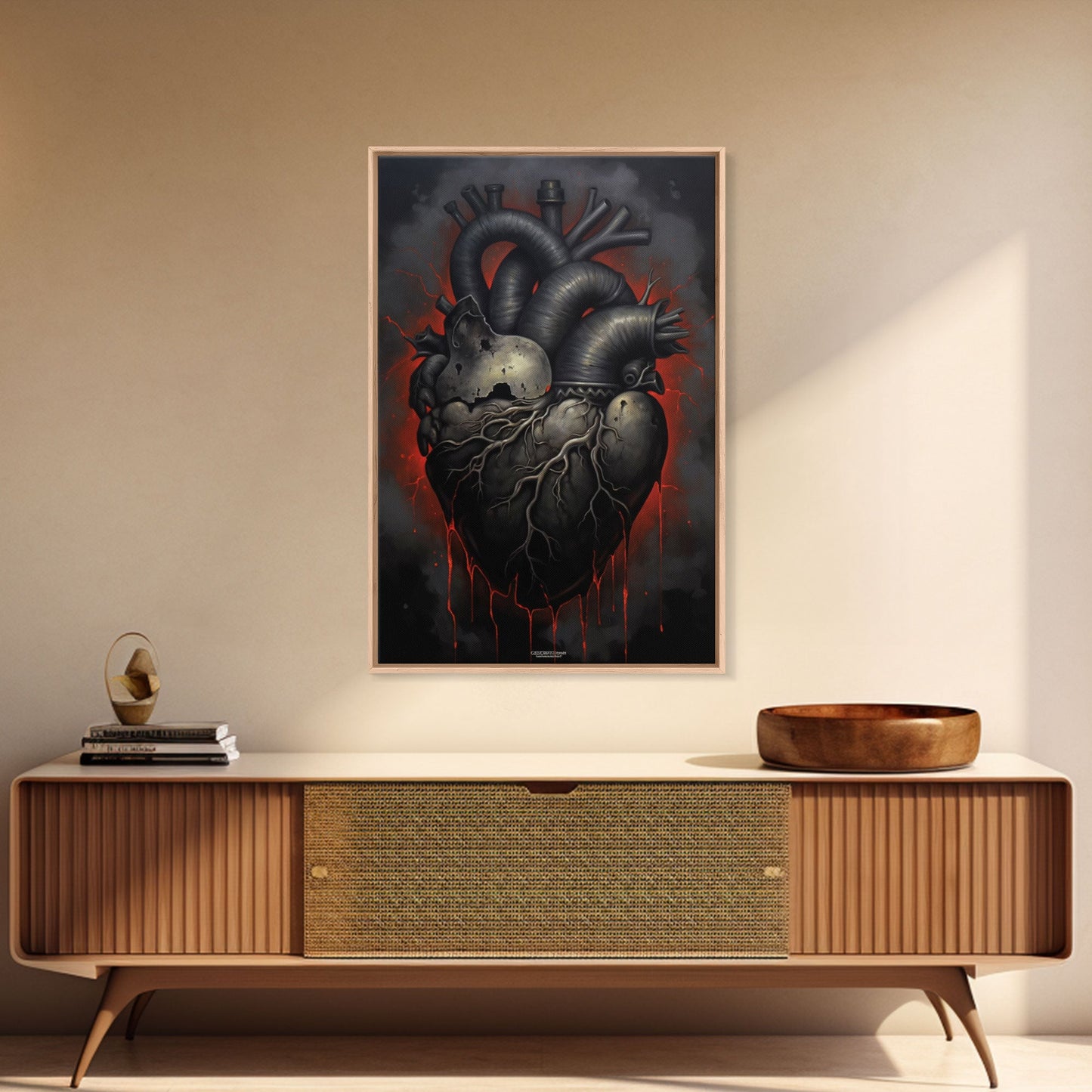Dark Heart Canvas Painting
