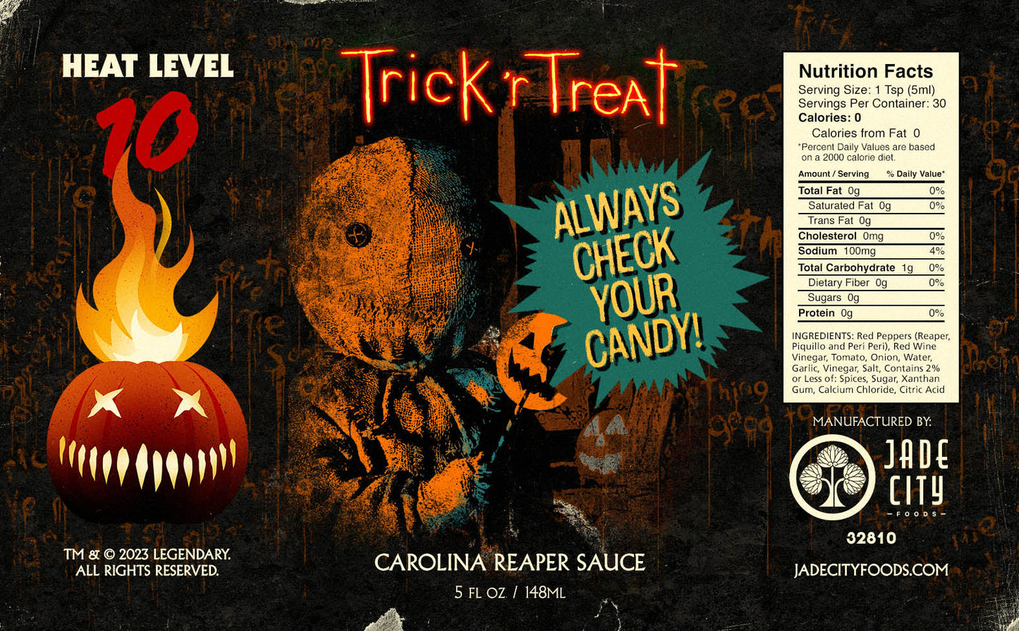 Trick 'r Treat Always Check Your Candy! : Carolina Reaper Sauce