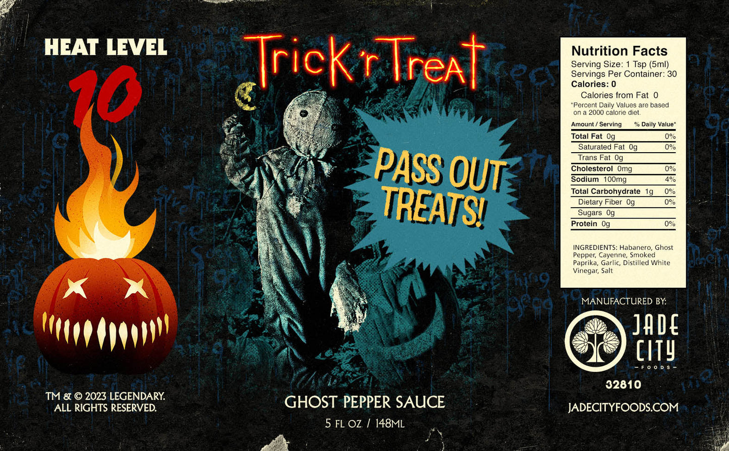 Trick 'r Treat Pass Out Treats! : Ghost Pepper Sauce