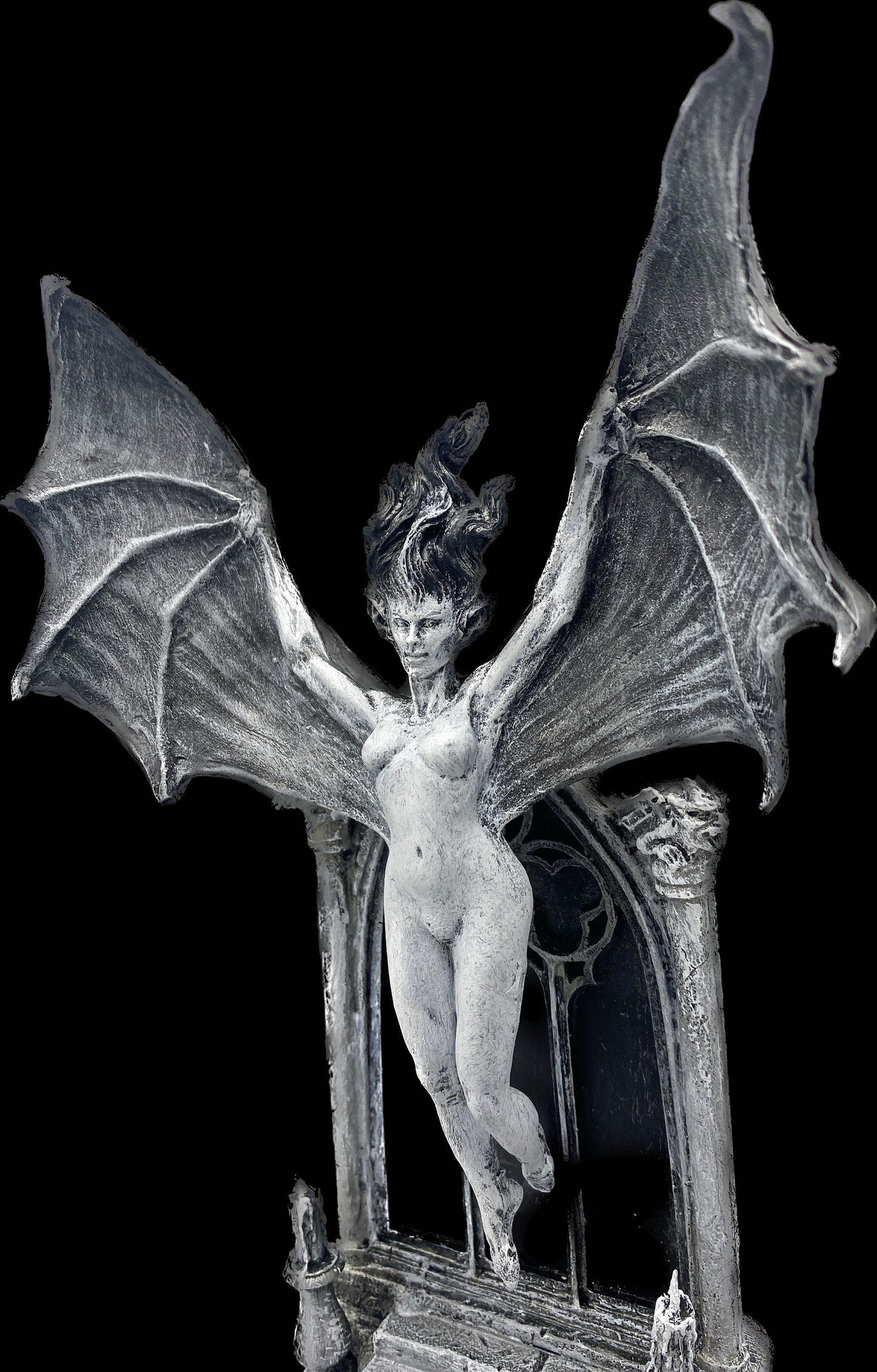 Carmilla the Vampire Statue, Hand Painted Resin Sculpture | Legendary Vampire Figurine |Victorian Gothic Horror|Gothic Gift and Spooky Decor