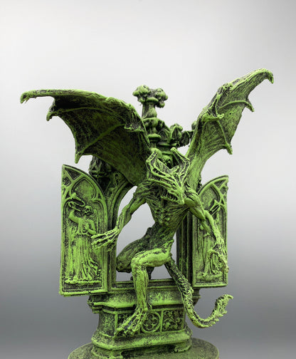 H.P. Lovecraft's Nightgaunt Statue, Hand Painted Sculpture | Cthulhu Mythos Monster Figurine | Lovecraftian Horror Decor and Gamer Gift