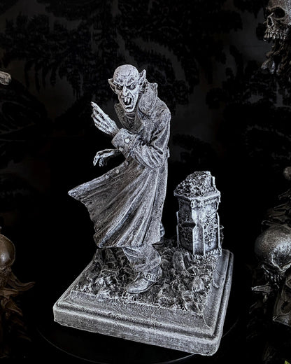 Dracula: Nosferatu Statue,Resin Sculpture | Legendary Vampire Figurine | Victorian Gothic Undead Creature| Dark Art Gift Spooky Home Decor