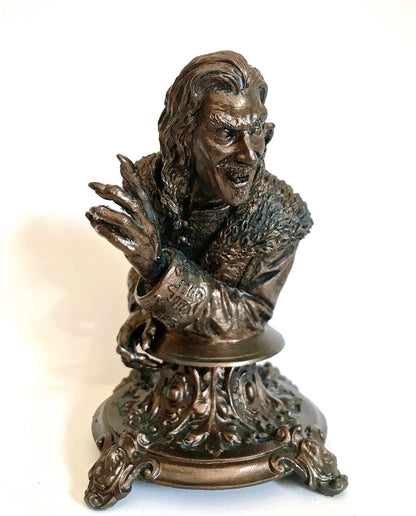 Dracula: Vlad the Impaler Bust | Legendary Vampire Figurine | Victorian Gothic Undead Creature | Dark Art Gift and Spooky Home Decor