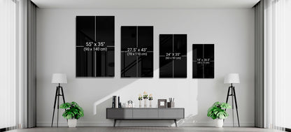 Red Sky Glass Wall Art
