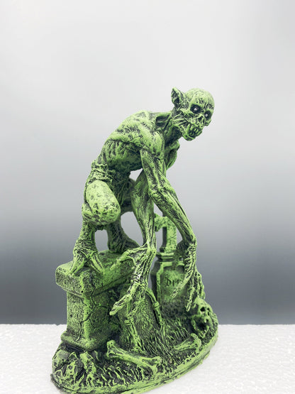 H.P. Lovecraft’s Ghoul Statue, Hand Painted Sculpture | Cthulhu Mythos Monster Figurine | Lovecraftian Horror Decor and Gamer Gift
