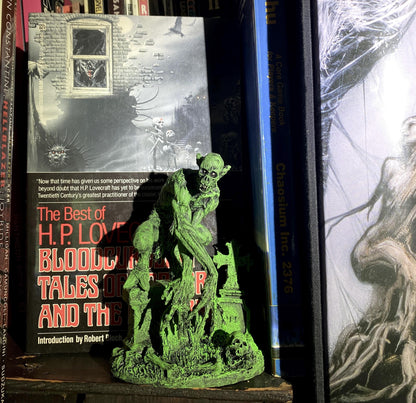 H.P. Lovecraft’s Ghoul Statue, Hand Painted Sculpture | Cthulhu Mythos Monster Figurine | Lovecraftian Horror Decor and Gamer Gift
