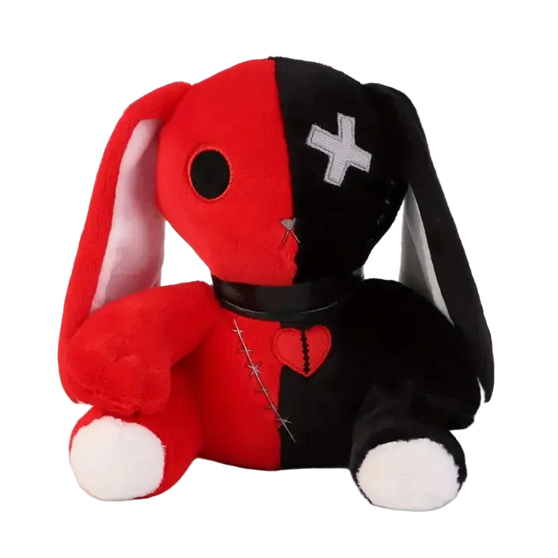 Creepy Goth Bunny Plush