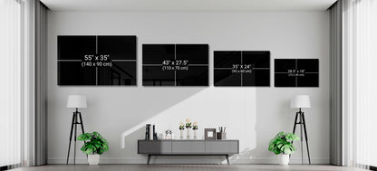 Red Sky Glass Wall Art
